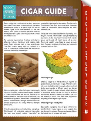 cover image of Cigar Guide (Speedy Study Guides)